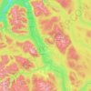 Mappa topografica Bulkley Valley, altitudine, rilievo