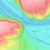 Mappa topografica Rheinanlagen, altitudine, rilievo