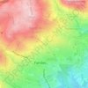 Mappa topografica Jardim Botânico de Famões, altitudine, rilievo
