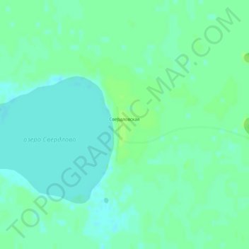 Mappa topografica Свердловская, altitudine, rilievo