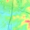 Mappa topografica Carrington Hills Pond, altitudine, rilievo