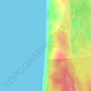Mappa topografica Praia do Pinheirinho, altitudine, rilievo