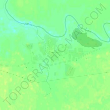 Mappa topografica Чебаки, altitudine, rilievo