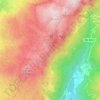 Mappa topografica Miradouro Junceda, altitudine, rilievo