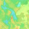 Mappa topografica Fly Lake, altitudine, rilievo