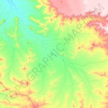 Mappa topografica Tankwa, altitudine, rilievo