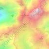Mappa topografica Refuge de Ciottulu di i Mori, altitudine, rilievo