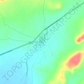 Mappa topografica San Juan, altitudine, rilievo