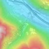 Mappa topografica Diga della Val d'Ambra, altitudine, rilievo