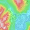 Mappa topografica Chehalis River, altitudine, rilievo