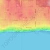 Mappa topografica Barge Park, altitudine, rilievo