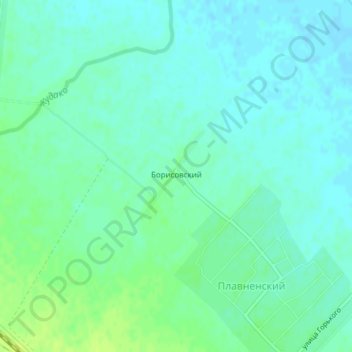 Mappa topografica Борисовский, altitudine, rilievo