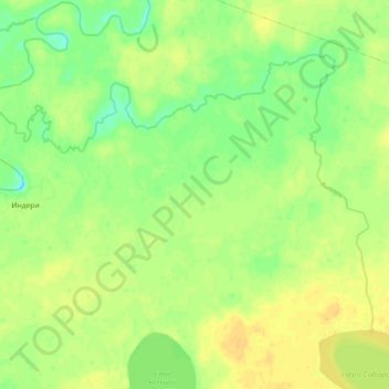 Mappa topografica Янтарь, altitudine, rilievo