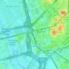Mappa topografica Dealey Plaza, altitudine, rilievo
