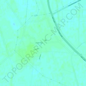 Mappa topografica Hala, altitudine, rilievo