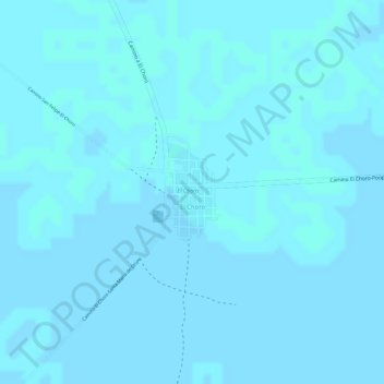 Mappa topografica El Choro, altitudine, rilievo