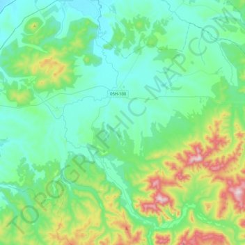 Mappa topografica Илистая, altitudine, rilievo