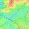 Mappa topografica Kasteel Hoensbroek, altitudine, rilievo