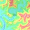 Mappa topografica Barragem de Odelouca, altitudine, rilievo