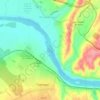 Mappa topografica Rio Tejo, altitudine, rilievo