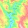 Mappa topografica Fragas de São Simão, altitudine, rilievo