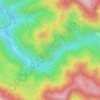 Mappa topografica Аше, altitudine, rilievo