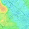 Mappa topografica River Lea, altitudine, rilievo