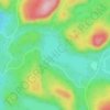 Mappa topografica Lac Delaney, altitudine, rilievo