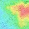 Mappa topografica Square Alexandre-Luquet, altitudine, rilievo