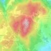 Mappa topografica Citânia de Sanfins, altitudine, rilievo