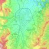 Mappa topografica el Gurri, altitudine, rilievo