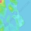 Mappa topografica Ahousaht, altitudine, rilievo