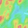 Mappa topografica Emmett Lake, altitudine, rilievo