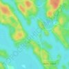 Mappa topografica Riverdale Island, altitudine, rilievo