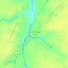 Mappa topografica совхоза "Россия", altitudine, rilievo