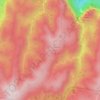 Mappa topografica Burramoko Ridge, altitudine, rilievo