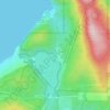 Mappa topografica White Pine Beach, altitudine, rilievo