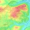Mappa topografica Serbatoio Alto Calore, altitudine, rilievo