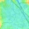 Mappa topografica Kolam Takungan Banjir Sri Serdang, altitudine, rilievo