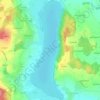 Mappa topografica Tachinger See, altitudine, rilievo