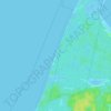 Mappa topografica Weststrand, altitudine, rilievo