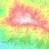 Mappa topografica Sierra de Tejeda, altitudine, rilievo