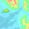 Mappa topografica Río Turbo, altitudine, rilievo