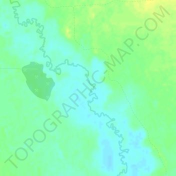 Mappa topografica Ханты-Мансийский район, altitudine, rilievo