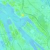 Mappa topografica Waller Sand, altitudine, rilievo