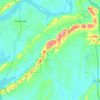 Mappa topografica Greens Creek Mountain, altitudine, rilievo