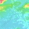 Mappa topografica Whitefish River, altitudine, rilievo