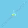 Mappa topografica Saba Island, altitudine, rilievo