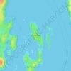 Mappa topografica Isla Salamandra, altitudine, rilievo