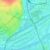 Mappa topografica Ostpark, altitudine, rilievo